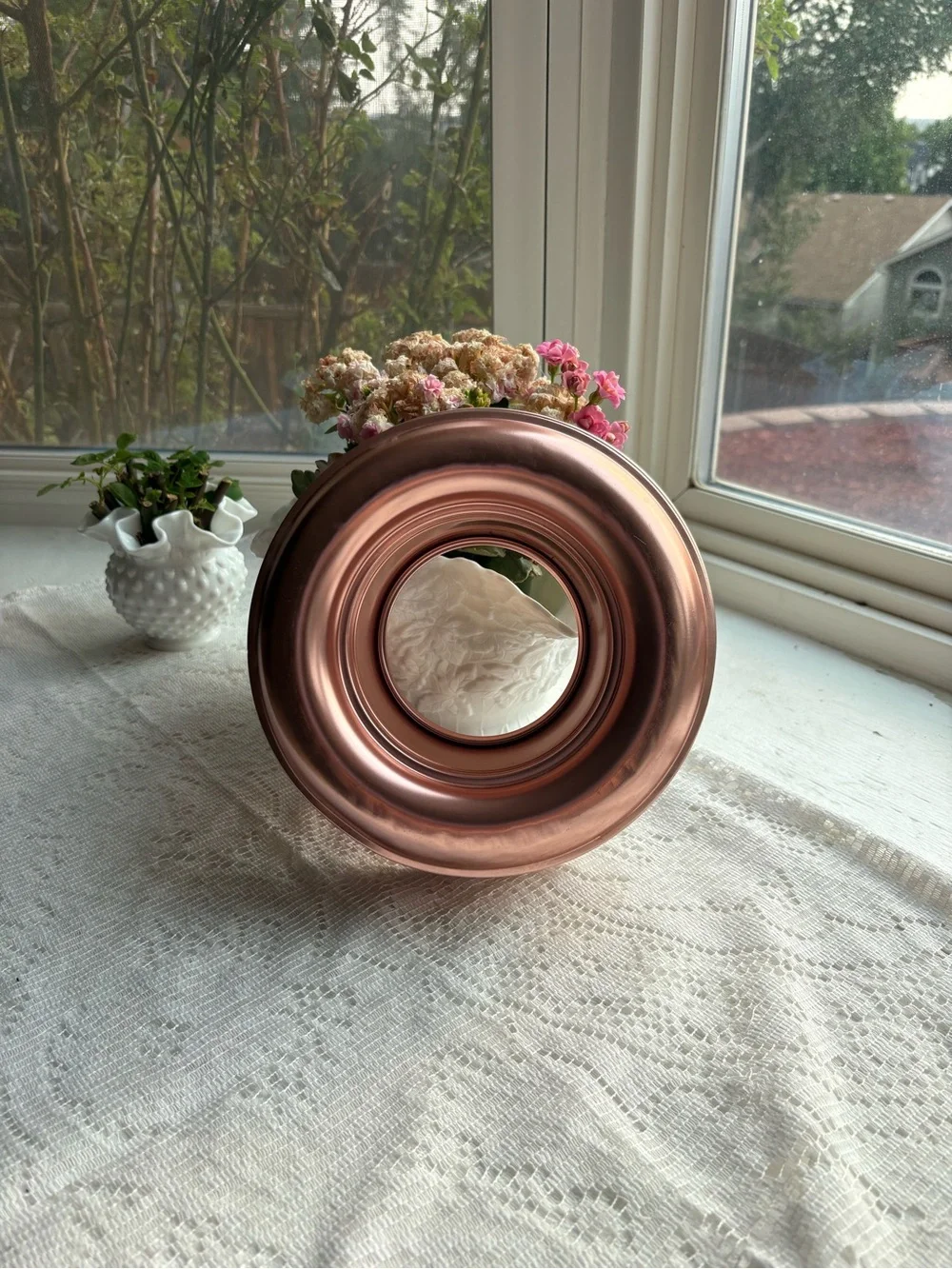 Rose Gold Decorative Ring Vase - Home Accents